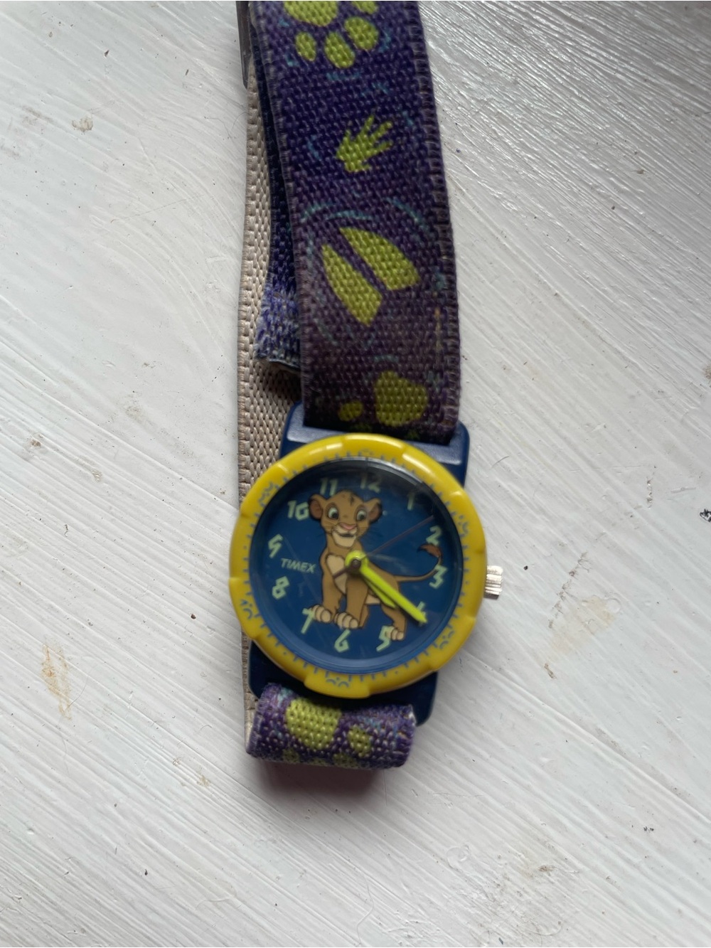 Disney Blue and Yellow Simba Kids Watch